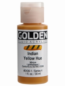 Golden Fluid Indian Yellow Hue