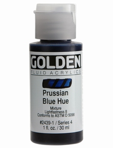 Golden Fluid Prussian Blue Hue