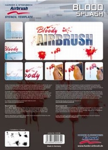 Step By Step Stencil Blood Splash