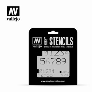 Vallejo Stencils Digital Numbers