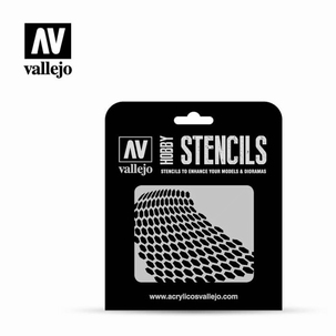 Vallejo Stencils Distorted Honeycomb