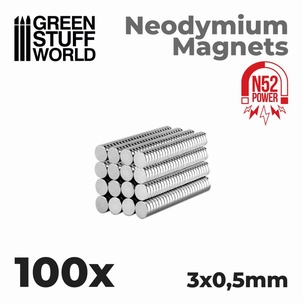 GSW Neodymium Magnets 3x0'5mm N52