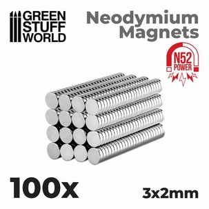 GSW Neodymium Magnets 3x2mm N52