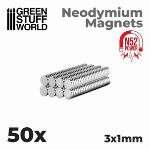 GSW Neodymium Magnets 3x1mm N52