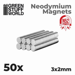 GSW Neodymium Magnets 3x2mm N52