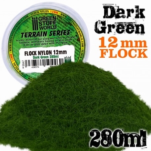 GSW Static Grass Flock Dark Green 12mm.