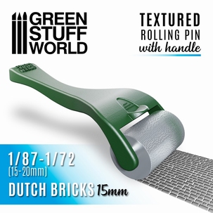 GSW Handle Rolling Pin Dutch Bricks 15mm 1/87 1/72