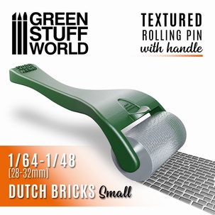 GSW Handle Rolling Pin Dutch Bricks Small  1/64 1/48