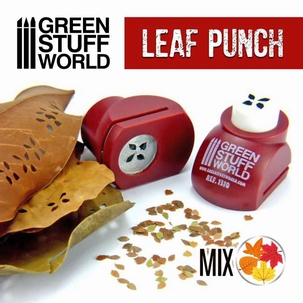 GSW Leaf Punch Red 1/35 1/43 1/48 Gemixte bladsoorten