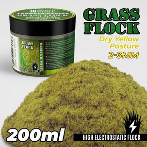 GSW Static Grass 2-3mm Dry Yellow pasture