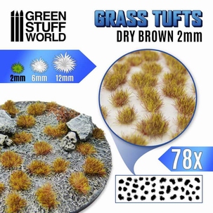 GSW Grass Tufts 2mm Dry Brown