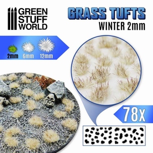 GSW Grass Tufts 2mm White Winter