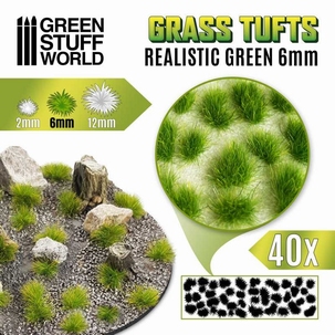 GSW Grass Tufts 6mm realistic Green