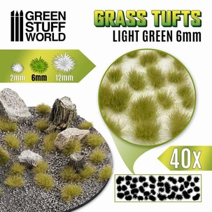 GSW Grass Tufts 6mm Light Green