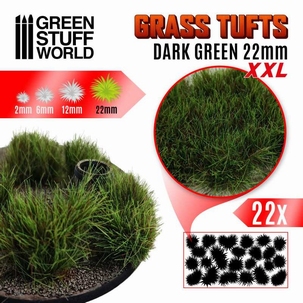 GSW Grass Tufts 22mm Dark Green