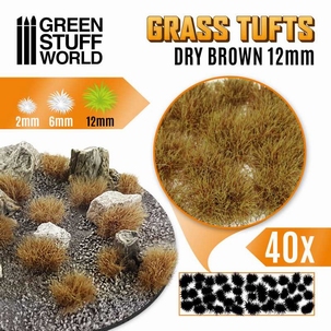 GSW Grass Tufts 12mm Dry Brown