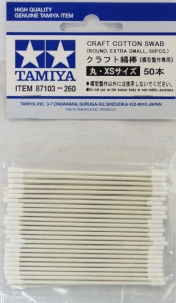 Tamiya Craft Cotton Swab Round Extra Small