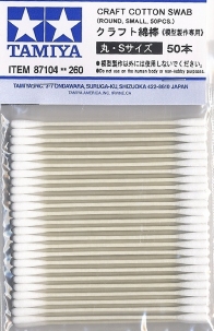 Tamiya Craft Cotton Swab Round Small