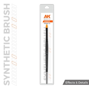 AK Synthetic Brush Filbert 6