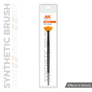 AK Synthetic Brush fan Shape