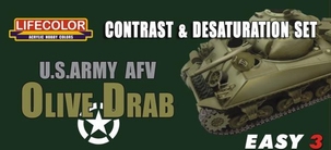 Easy 3 Contrast and Desuration set US Army Olive Drab MS03