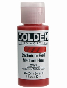 Golden Fluid Cad Red Med Hue