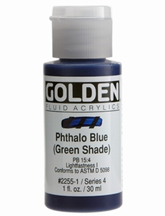 Golden Fluid Phthalo Blue (G.S.)