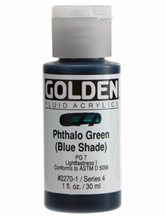 Golden Fluid Phthalo Green (B.S.)