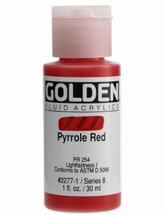 Golden Fluid Pyrrole Red