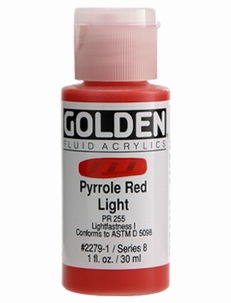 Golden Fluid Pyrrole Red Light